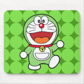 Cute Green Mini Doraemon Anime Mousepad (Vorne)