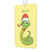 Cute green snake with santa hat cartoon autolufterfrischer (Links)