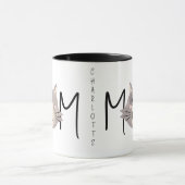 Cute Grey Cat's Mother Named Black Mothers Day  Tasse (Zentrum)