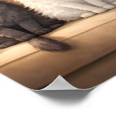 Cute Grey, White & Black Kittens Wall Art Poster (Ecke)