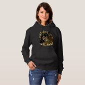 Cute Grim Reaper Girl and Dog Spooky Forest Night Hoodie (Vorne ganz)