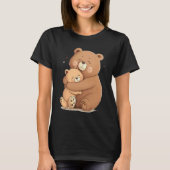 Cute Grizzly Bear Animal Cute Father and Son Bear T-Shirt (Vorderseite)