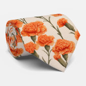 Cute Groomsmen Carnation Flower Krawatte (Gerollt)