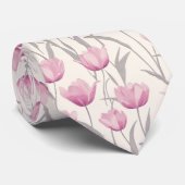 Cute Groomsmen Tulip Flower Krawatte (Gerollt)