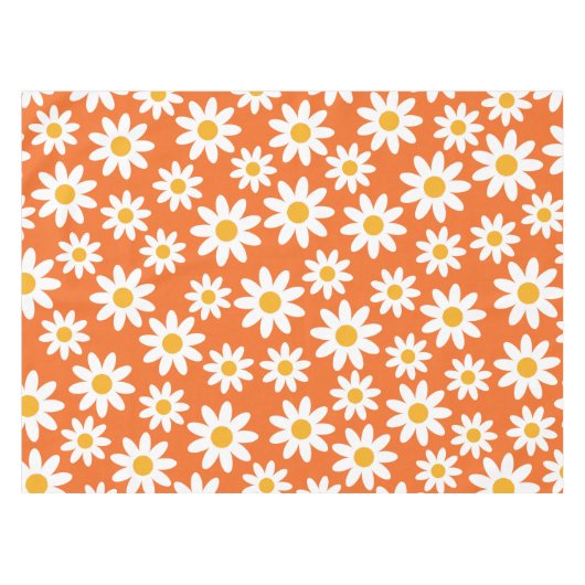 Cute Groovy Daisy Tablecloth Tischdecke (Vorderseite (Horizontal))