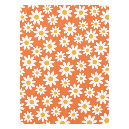 Cute Groovy Daisy Tablecloth Tischdecke (Vorderseite)