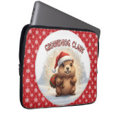 Cute Groundhog Claus Funny Groundhog Christmas Laptopschutzhülle (Vorne Rechts)