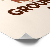 Cute Groundhog Illustration Classic Groundhog Day Poster (Ecke)