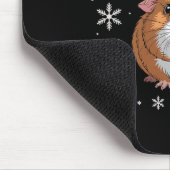Cute Guinea G Wearing Santa Hat Christmas Premium Mousepad (Ecke)
