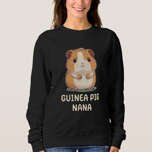 Cute Guinea Pig Grandma Grandmother Nana Sweatshirt (Vorderseite)