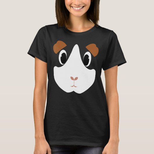 Cute Guinea Pig  Halloween T-Shirt (Vorderseite)