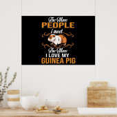 Cute Guinea Pig Mom Poster (Küche)