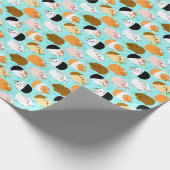 Cute Guinea Pig Pattern Geschenkpapier (Ecke)