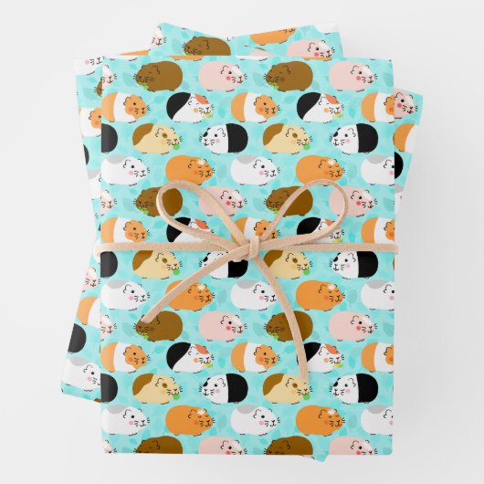 Cute Guinea Pig Pattern Geschenkpapier Set (Beispiel)