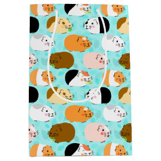 Cute Guinea Pig Pattern Mittlere Geschenktüte