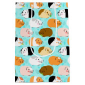 Cute Guinea Pig Pattern Mittlere Geschenktüte (Rückseite)