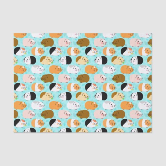 Cute Guinea Pig Pattern Seidenpapier (Vorderseite)