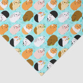 Cute Guinea Pig Pattern Seidenpapier (Ausschnitt)