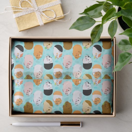 Cute Guinea Pig Pattern Seidenpapier (Geschenk)