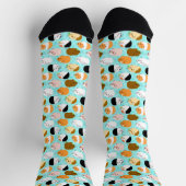 Cute Guinea Pig Pattern Socken (Oben)