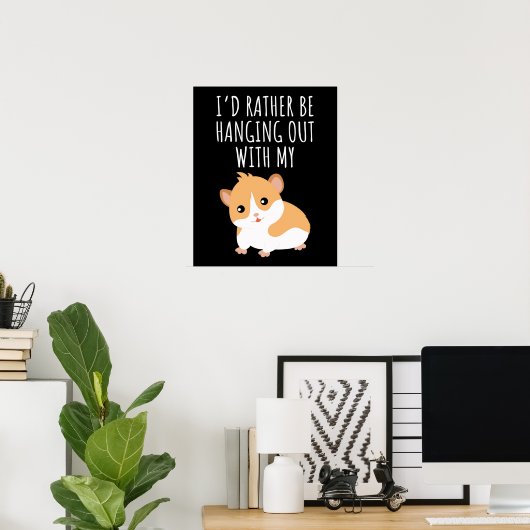 Cute Guinea Pig Poster (Heimbüro)
