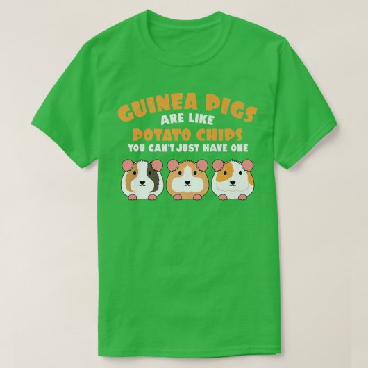 Cute Guinea Pigs are Like Potato Chips Furry Potat T-Shirt (Design vorne)