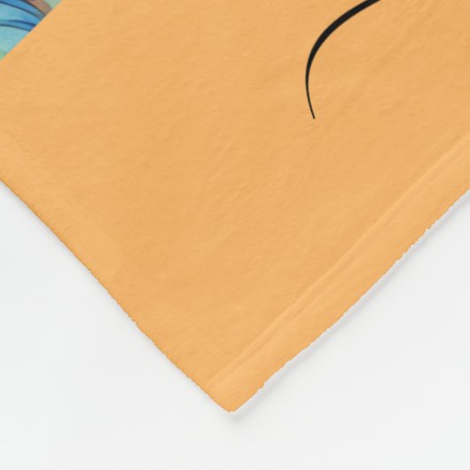 Cute guinea pigs pattern script name fleecedecke (Ecke)