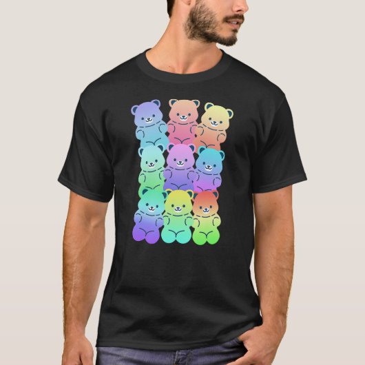 Cute Gummy Bear Art For Men Women Kids Candy Lover T-Shirt (Vorderseite)