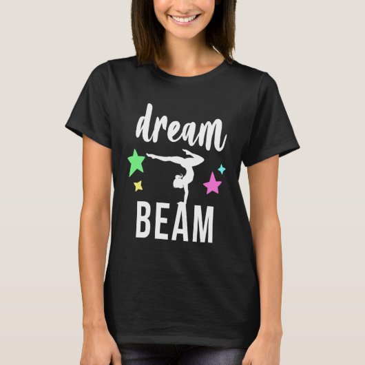 Cute Gymnastics Balance Beam for Gymnast or Coach T-Shirt (Vorderseite)