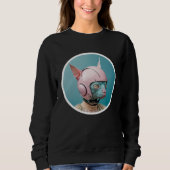 Cute Hairless Cate Pop Pilot Sweatshirt (Vorderseite)