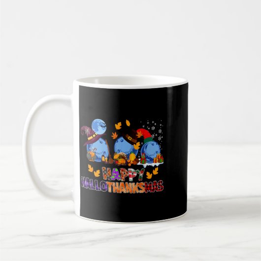 Cute Hallothanksmas Bowling Halloween Thanksgiving Kaffeetasse (Links)