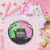 Cute Halloween Baby Shower Witch Plates Pappteller (Party)