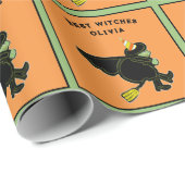 Cute Halloween Birthday Gift Geschenkpapier (Rolleneckpunkt)