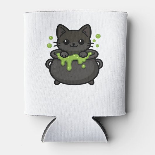 Cute Halloween Black Cat Classic T-Shirt Dosenkühler (Vorderseite)