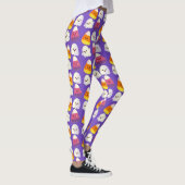 Cute Halloween Candy And Ghost Pattern Leggings (Rechts)