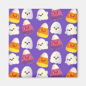 Cute Halloween Candy And Ghost Pattern Magnet (Vorne)