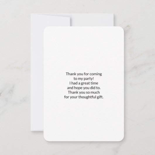 Cute Halloween Cat Dankeskarte (Rückseite)