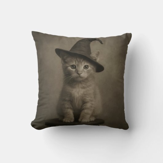Cute Halloween cat design cushion  Kissen (Vorderseite)