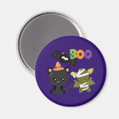 Cute Halloween Cat Magnet (Vorderseite/Rückseite)