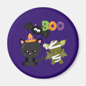 Cute Halloween Cat Magnet (Vorne)