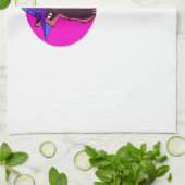 Cute Halloween Cat Oversized T-Shirt Geschirrtuch (Gefaltet)