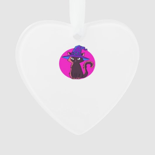 Cute Halloween Cat Oversized T-Shirt Ornament (Vorderseite)