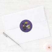 Cute Halloween Cat Runder Aufkleber (Umschlag)