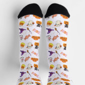 Cute Halloween Characters Socken (Oben)