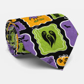 Cute Halloween Characters Zombies Krawatte (Gerollt)