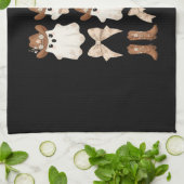 Cute Halloween Cowboy Ghost Geschirrtuch (Gefaltet)