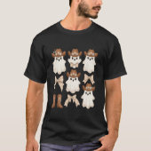 Cute Halloween Cowboy Ghost T-Shirt (Vorderseite)