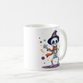 Cute halloween dancing skeleton mug kaffeetasse (VorderseiteRechts)