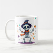 Cute halloween dancing skeleton mug kaffeetasse (Links)