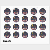 Cute Halloween Design Runder Aufkleber (Blatt)